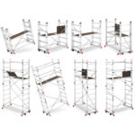 Mobilna zglobna aluminijska skela Acro-Twin, radna visina 3,90 m - Slika 2