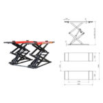 Navozna škarasta dizalica 3T, 230 V, 180cm - DOSTAVA GRATIS! - Slika 11