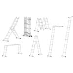Aluminijska radna platforma, ljestve i mini skela 4x4 - Slika 2