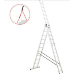 Trodijelne aluminijske ljestve 3x12, dužine 7,38 m - Slika 3