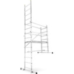 Mobilna aluminijska zglobna skela, visina 4m, 150 kg - Slika 6