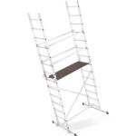 Mobilna aluminijska zglobna skela, visina 4m, 150 kg - Slika 7