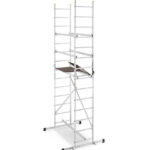 Mobilna aluminijska zglobna skela, visina 4m, 150 kg - Slika 8