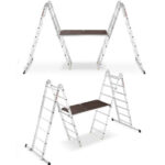 Mobilna aluminijska zglobna skela, visina 4m, 150 kg - Slika 9