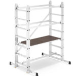 Mobilna aluminijska zglobna skela, visina 4m, 150 kg - Slika 3
