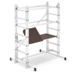 Mobilna aluminijska zglobna skela, visina 4m, 150 kg - Slika 4