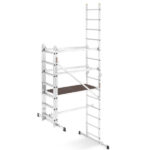 Mobilna aluminijska zglobna skela, visina 4m, 150 kg - Slika 5