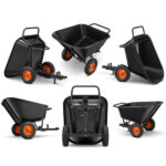 Prikolica za traktorsku kosilicu i quad, 350L 300kg - Slika 3