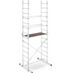 Mobilna aluminijska zglobna skela, visina 4m, 150 kg - Slika 2