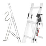 Trodijelne aluminijske ljestve 3x12, dužine 7,38 m