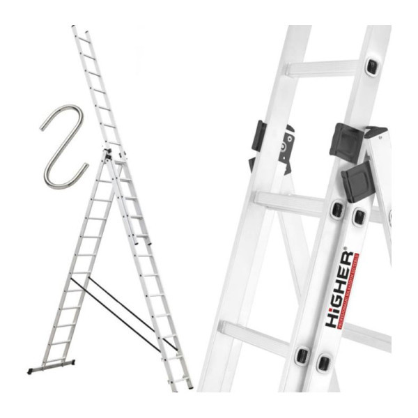 aluminijske-visenamjenske-ljestve-3x12-7_38-m-slika-252132703 Trodijelne aluminijske ljestve 3x12, dužine 7,38 m - Slika 1