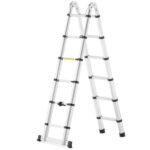 Dvostrane teleskopske aluminijske ljestve od 380 cm - Slika 5