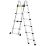 Dvostrane teleskopske aluminijske ljestve od 380 cm - Slika 6