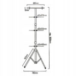 LED reflektorska svjetiljka sa stativom, 3 x 50W 16500lm - Slika 5