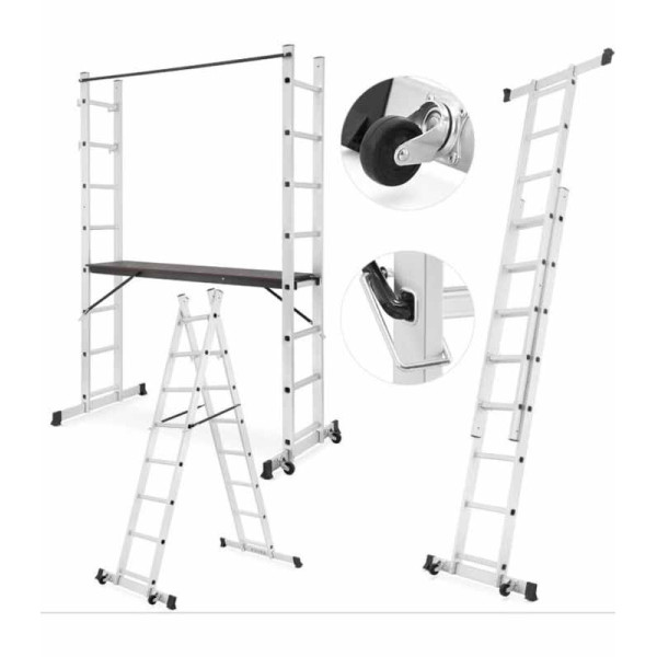 aluminijska-skela-ljestve-2x8-gazista-3-1-slika-252131333 mobilna skela 3u1