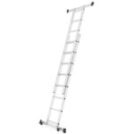 Aluminijska skela, ljestve - 2x8 gazišta, 3 u 1 - Slika 9