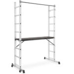 Aluminijska skela, ljestve - 2x8 gazišta, 3 u 1 - Slika 2