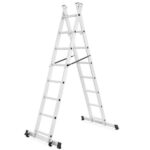 Aluminijska skela, ljestve - 2x8 gazišta, 3 u 1 - Slika 11