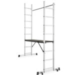 Aluminijska skela, ljestve - 2x8 gazišta, 3 u 1 - Slika 13