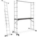 Aluminijska skela, ljestve - 2x8 gazišta, 3 u 1 - Slika 3