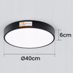LED stropna svjetiljka 40 cm, daljinski - Slika 5