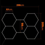 LED hexagon svjetlo 298x209 cm - Slika 3