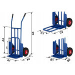 PROFI Rudle, sklopiva prijenosna kolica, nosivost 270 kg - Slika 3