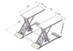 Škarasta dizalica za auto 140 cm mobilna 3,5t, 230V - Slika 6