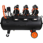 Tihi kompresor bez ulja 100L 3x1500W - Slika 4