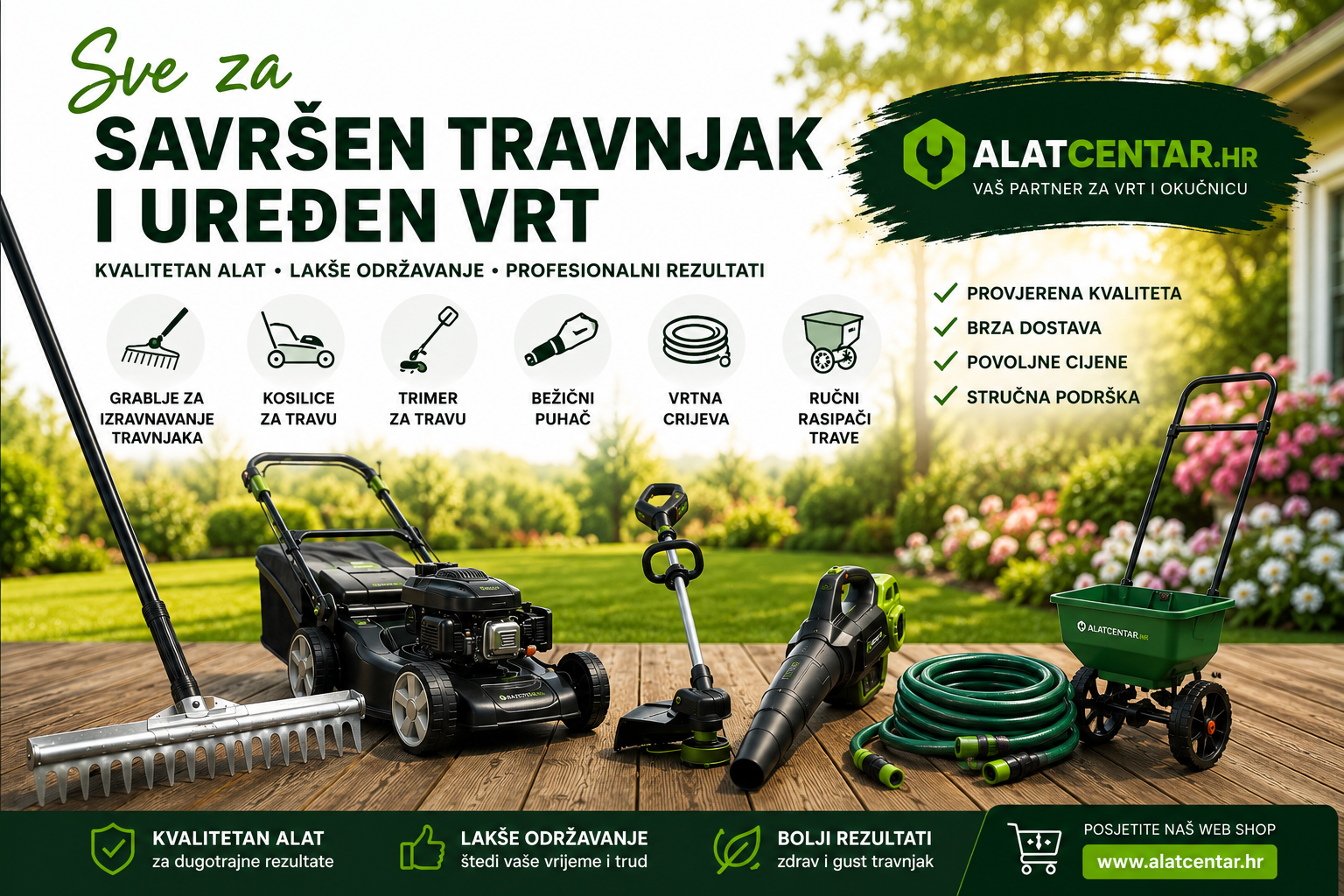 Savršen travnjak: kosilice, trimeri i vrtni alat