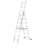 Trodijelne aluminijske ljestve 3x7, 3,66 m - Slika 2
